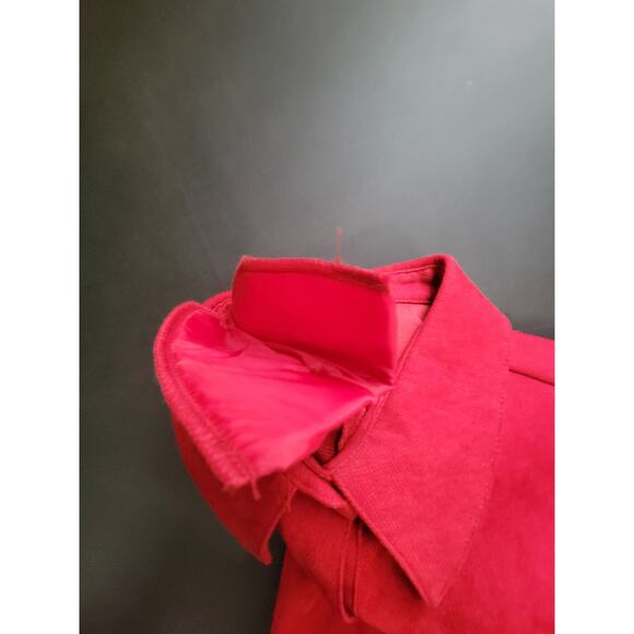 Alfred Dunner Petite Red Button Up Blazer - Size 10P - Picture 5 of 5